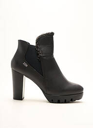 Botine/ghete țesătură satinată toc înalt de 10cm și mai mult negru 226 SHOES femme