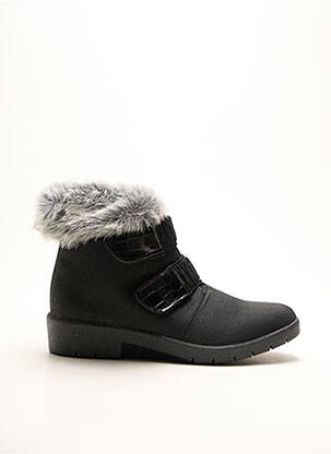Botine/ghete umplută toc de 4 la 6 cm negru SAMITEX femeie