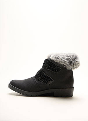 Botine/ghete umplută toc de 4 la 6 cm negru SAMITEX femeie