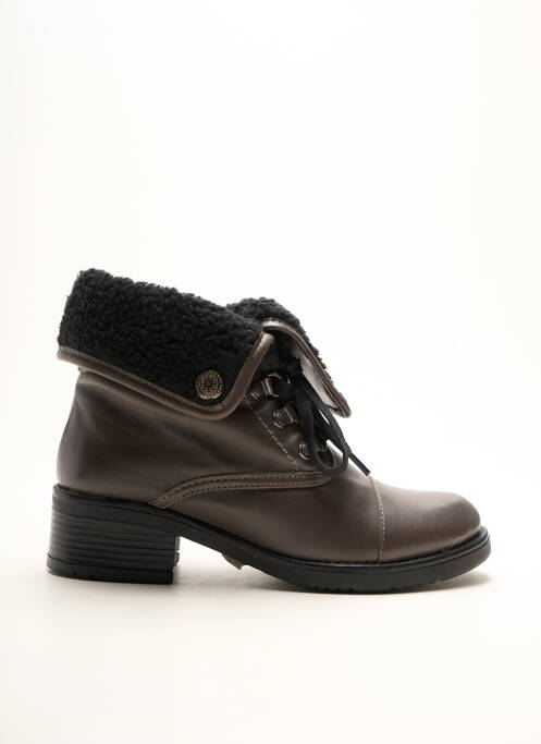 Botine/Ghete maro BELLE ET BIEN femeie