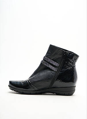 Botine/ghete toc mic toc plat până la 3 cm negru GEO-REINO femeie