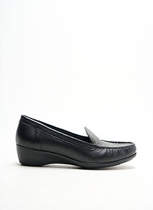 Mocasini material neted toc plat până la 3 cm negru GEO-REINO femeie