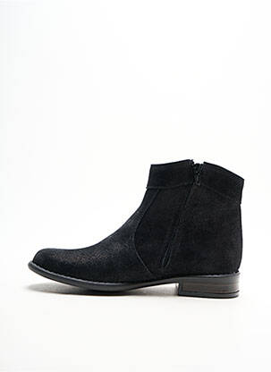 Botine/ghete țesătură satinată toc plat până la 3 cm negru BELLAMY femeie