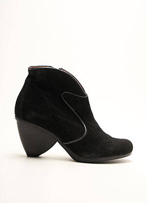 Botine/ghete cubanez toc de 7 la 9 cm negru LIBRE COMME L'AIR femeie