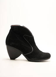 Botine/ghete nubuc toc de 7 la 9 cm negru LIBRE COMME L'AIR femme