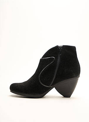 Botine/ghete cubanez toc de 7 la 9 cm negru LIBRE COMME L'AIR femeie