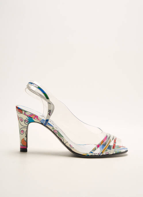 Pantofi cu toc albastru AZUREE femeie