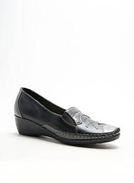 Mocasini țesătură satinată toc plat până la 3 cm negru BOISSY femeie