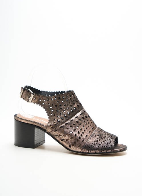 Sandale/Pantofi decupați maro LA ZAMPA femeie