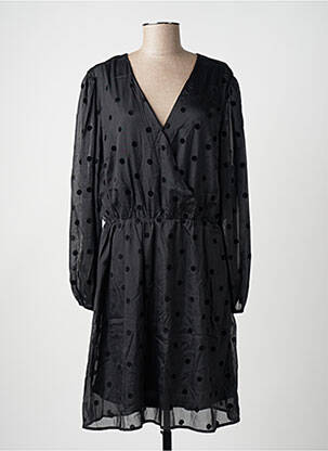 Rochie midi mâneci lungi mâneci lungi negru NOUGAT femeie