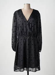 Rochie midi mâneci lungi mâneci lungi negru NOUGAT femeie