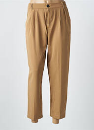 Pantalon 7/8 talie înaltă talie înaltă bej KILKY femme