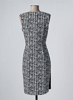 Rochie midi imprimeu fantezie fără mâneci negru EROKE femeie