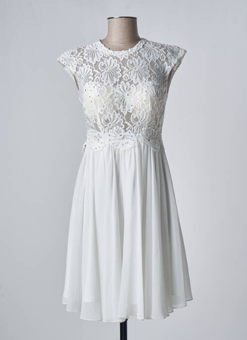 Rochie midi alb FASHION NEW YORK femeie