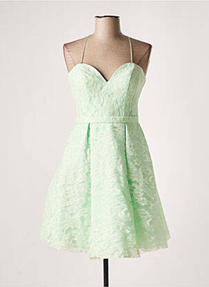 Rochie midi croială fluidă fără mâneci verde FASHION NEW YORK femeie