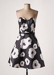 Rochie midi imprimeu floral fără mâneci negru FASHION NEW YORK femeie