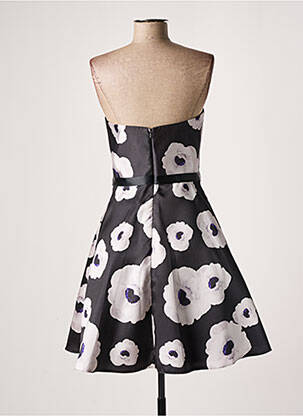 Rochie midi imprimeu floral fără mâneci negru FASHION NEW YORK femeie