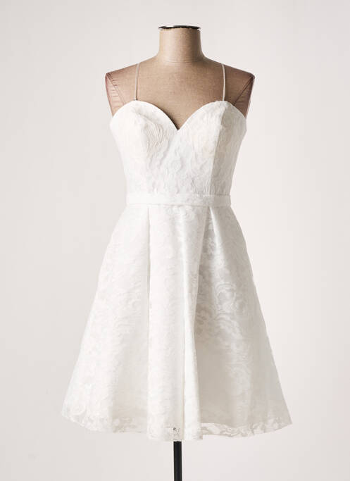 Rochie midi alb FASHION NEW YORK femeie