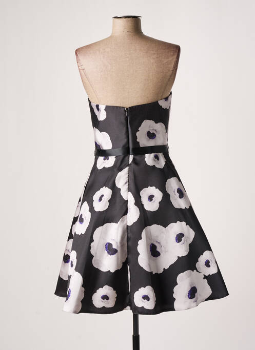 Rochie midi imprimeu floral fără mâneci negru FASHION NEW YORK femme