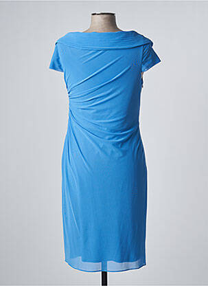 Rochie midi mâneci scurte mâneci scurte albastru VERA MONT femeie