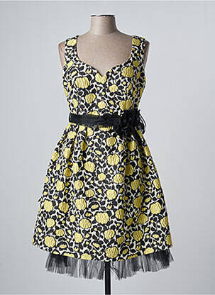 Rochie midi galben SONIA PENA femeie