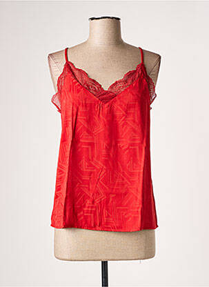 Top roșu VILA femeie