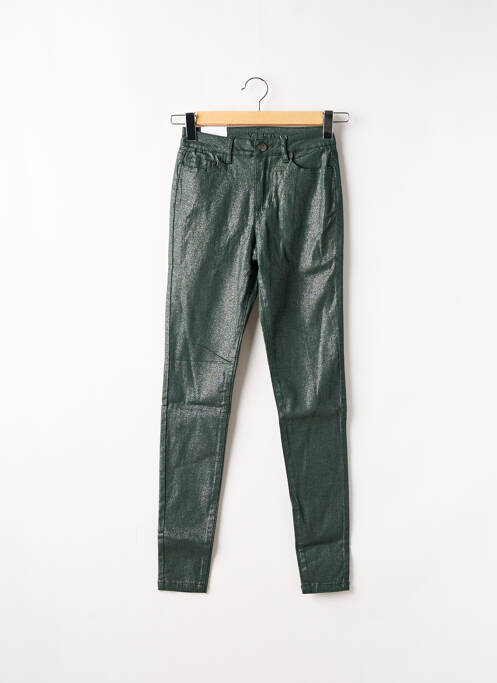 Pantalon slim verde VILA femeie