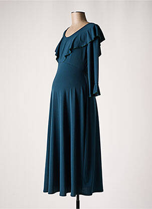 Rochie de maternitate elasticitate albastru POMKIN femeie