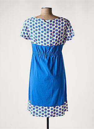 Rochie de maternitate guler rotund albastru POMKIN femeie