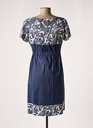 Rochie de maternitate guler rotund albastru POMKIN femeie