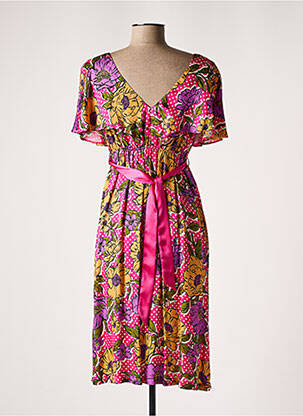 Rochie de maternitate guler rotund roz POMKIN femeie