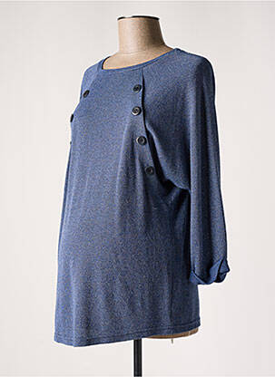 Pulover maternitate albastru BALLOON femeie