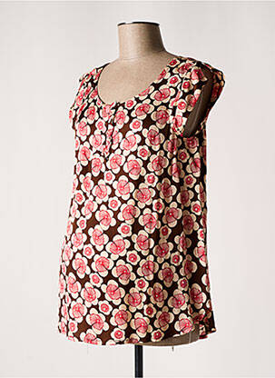 Bluză de maternitate maro BALLOON femeie