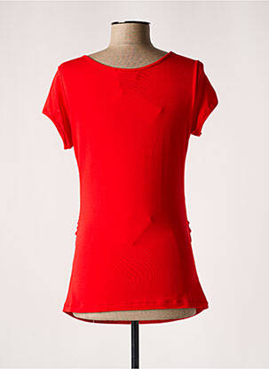 Tricou / top maternitate guler rotund roșu BALLOON femeie