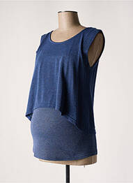 Tricou / top maternitate fără mâneci albastru BALLOON femme