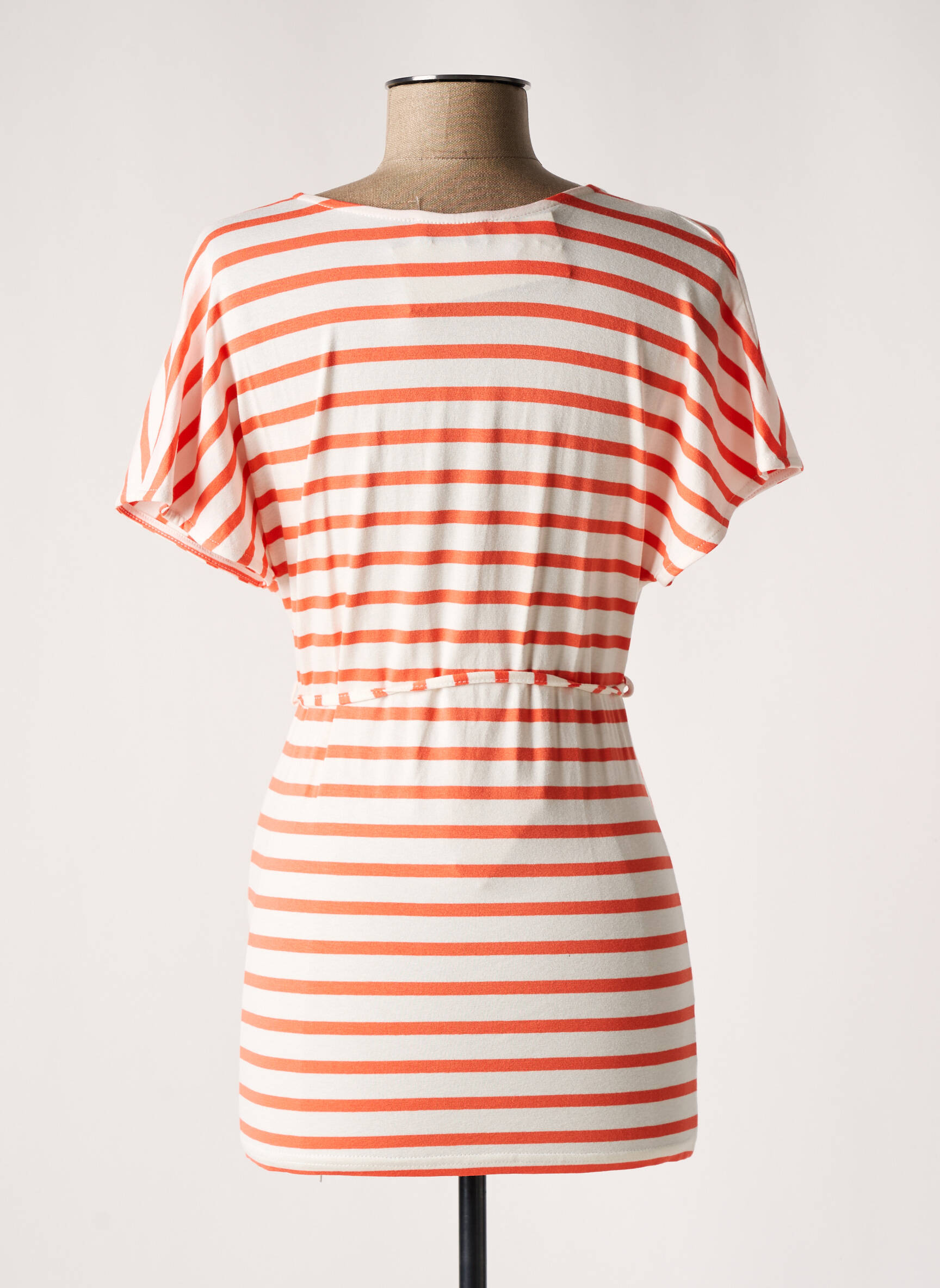 Tricou / top maternitate guler în v portocalie BALLOON femeie