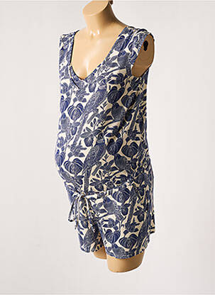 Combinezon maternitate albastru POMKIN femeie