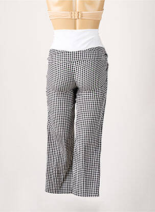 Pantalon maternitate țesătură poplin negru BALLOON femeie