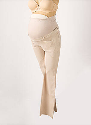Pantalon maternitate buzunare bej BALLOON femeie