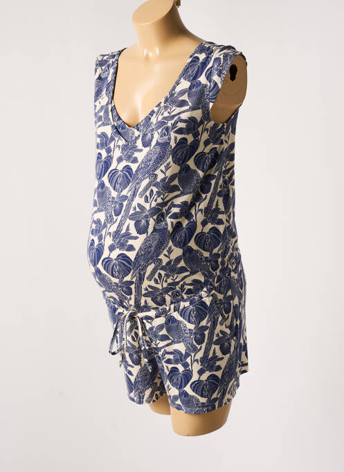 Combinezon maternitate albastru POMKIN femeie