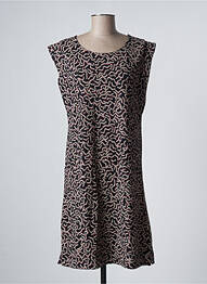 Rochie midi mâneci scurte mâneci scurte negru SKUNKFUNK femeie