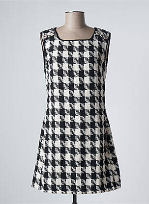 Rochie scurtă fără mâneci fără mâneci negru MALOKA femeie