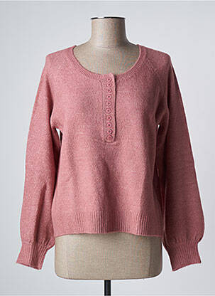 Pulover roz MOLLY BRACKEN femeie