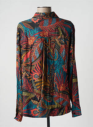 Cămașă imprimeu fantezie mâneci lungi negru SEE THE MOON femeie
