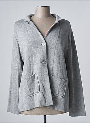 Vestă cu mâneci lungi gri NINATI femeie