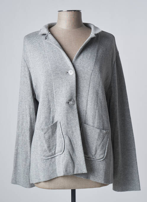 Vestă cu mâneci lungi gri NINATI femeie