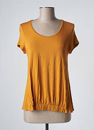 Top galben SEE THE MOON femeie