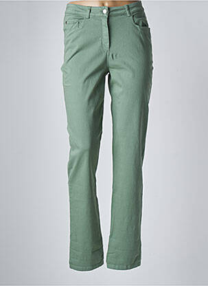 Pantalon slim verde GUY DUBOUIS femeie