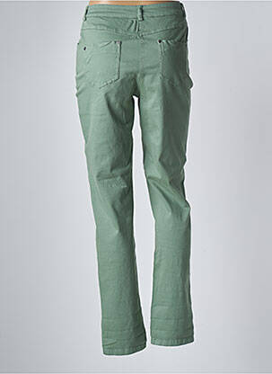 Pantalon slim țesătură poplin mărime normală verde GUY DUBOUIS femeie
