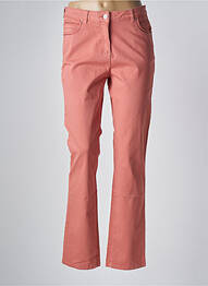 Pantalon slim țesătură poplin mărime normală portocaliu DIANE LAURY femme